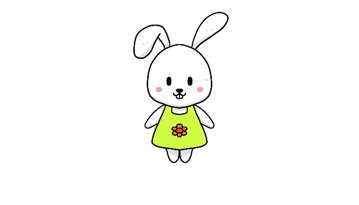 超级可爱兔子简笔画 可爱兔子简笔画好看 可爱兔子简笔画好看画法_https://yikao.nenmen.com_简笔画_第1张