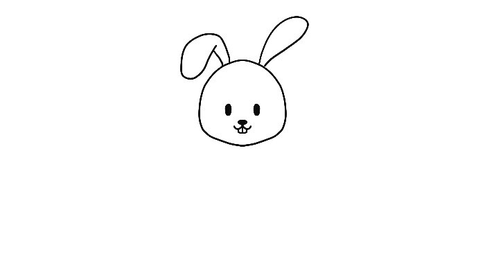 超级可爱兔子简笔画 可爱兔子简笔画好看 可爱兔子简笔画好看画法_https://yikao.nenmen.com_简笔画_第4张